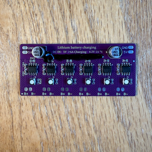 6-Port 5V 1A Lithium Battery Charger Module